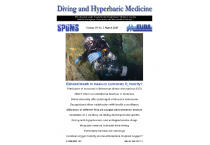 Diving and Hyperbaric Medicine March Issue Diving and Hyperbaric Medicine March Issue